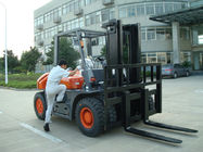 Automatic 6 Wheel Forklift , Material Handling 5 Ton Lifted Diesel Trucks