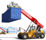 10 Ton Port Reach Lift Truck , Customised Reach Truck Forklift 11420 * 4130 * 4650mm