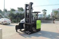 Powered Reach Lift Forklift / Counterbalance Reach Truck Pu Solid Tire Custom Color